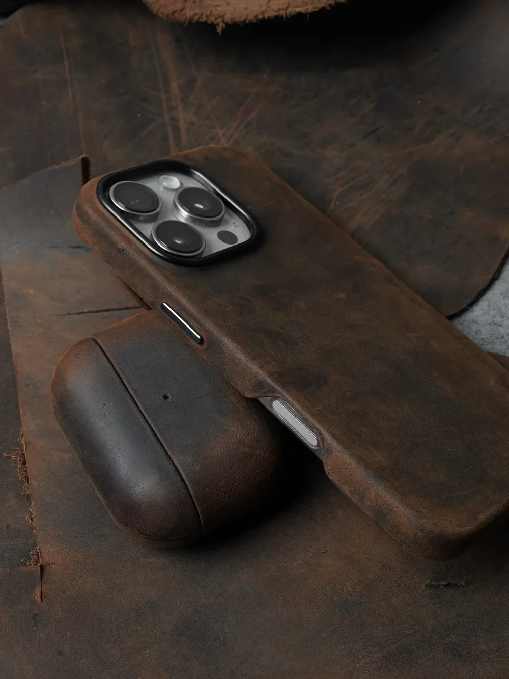 Italian Leather Earphone Case