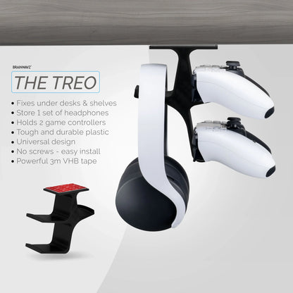 THE TREO - UNDER DESK DUAL HANGER